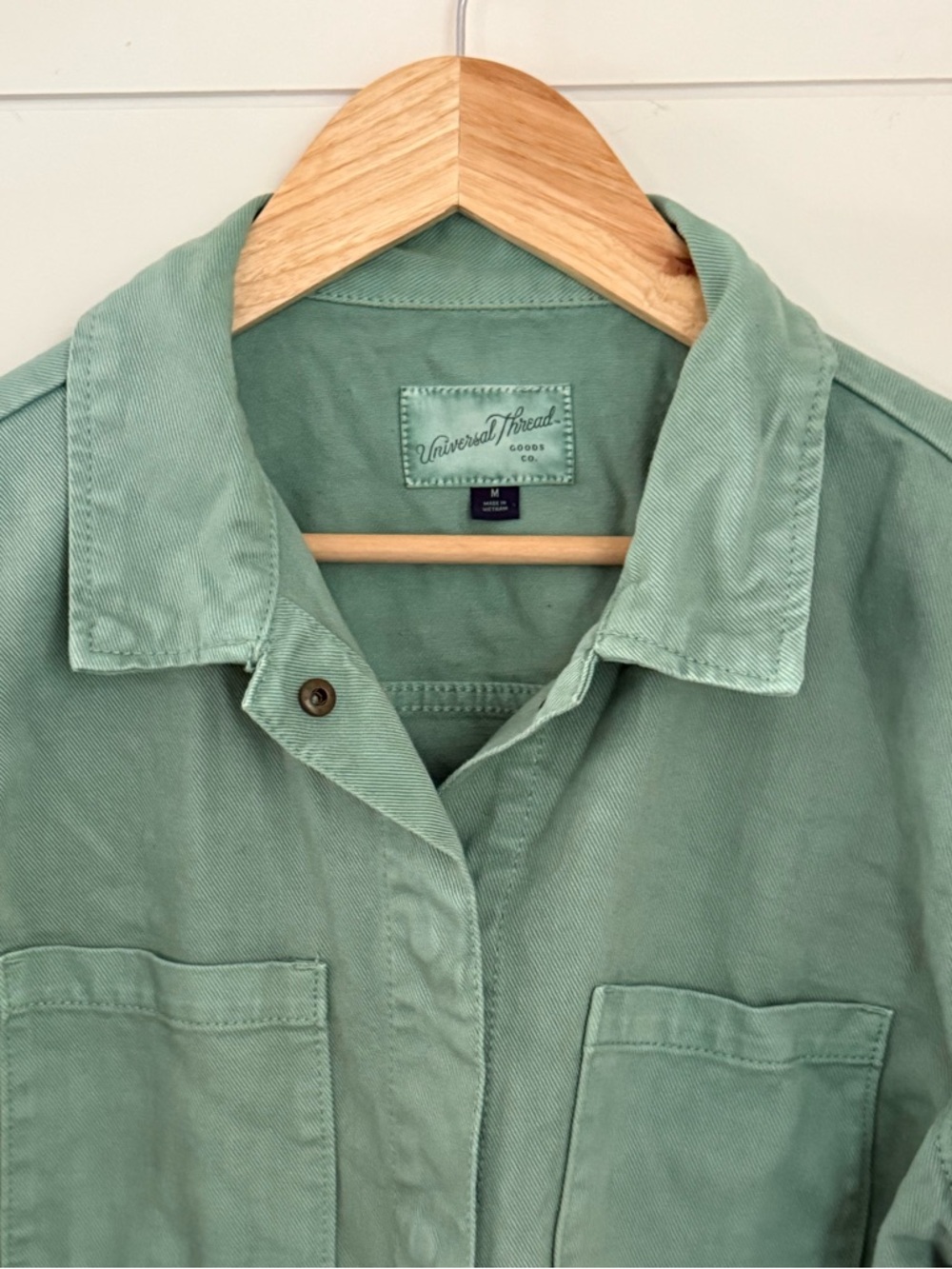 Universal Thread Women's GreenDenim Utility Chore Jacket - Picture 3 of 8
